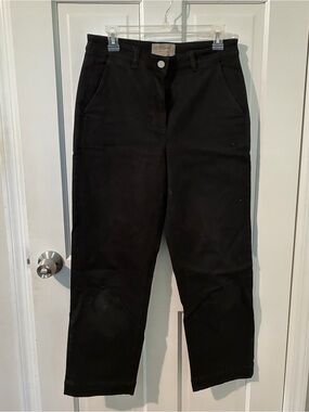 Everlane Black High-Rise Straight Jeans